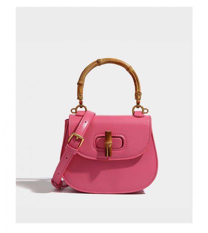 دستگیره ی بامبو گرد و نیم گرد با ریشه ی بامبو برای کیف دست خانم ها 2