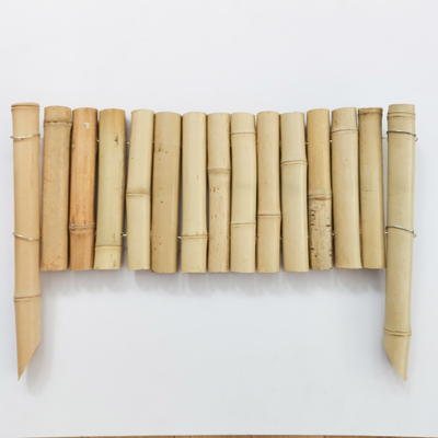 حصار زیبا از بامبو طبیعی برای یک باغ زیبا