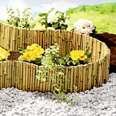حصار تزئینی بامبو 20x100cm حصار حاشیه تزئینی باغ کوچک