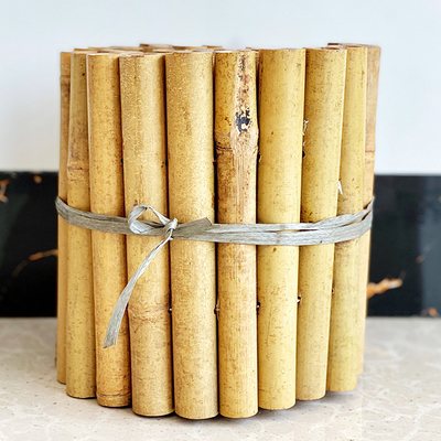 حصار تزئینی بامبو 20x100cm حصار حاشیه تزئینی باغ کوچک