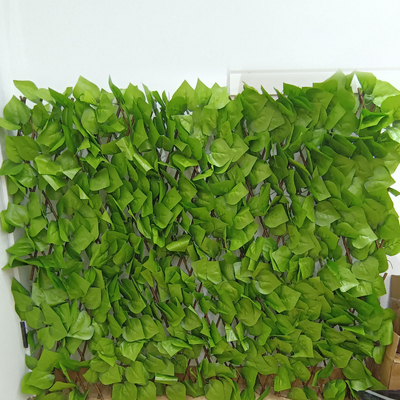 حصار مصنوعی تلسکوپی پرچین باغ حصار پلاستیکی برای دکوراسیون فضای باز