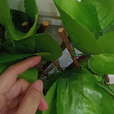حصار مصنوعی تلسکوپی پرچین باغ حصار پلاستیکی برای دکوراسیون فضای باز