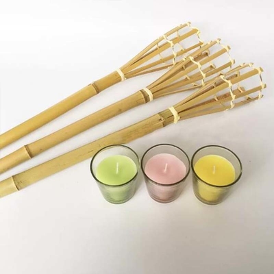 مشعل های تزئینی Tiki در فضای باز 115 سانتی متری برای دکور استوایی و مهمانی Luau
