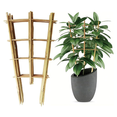 عرضه مستقیم کارخانه دست ساز 24 اینچ بامبو U Trellis Hoop Stakes برای باغ