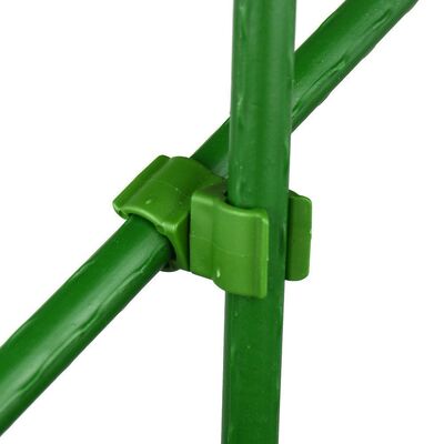 چوب فلزی پوشیده از پلاستیک چوب باغ سبز برای حمایت از گیاهان گیاه کوهنوردی حصار چشم انداز